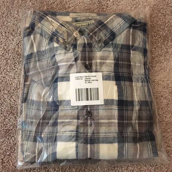 ll bean indigo tartan